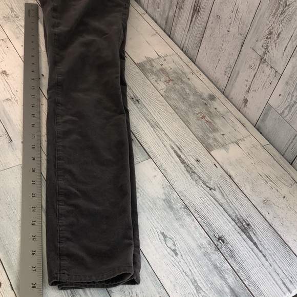 Anthropologie Pilcro and The Letterpress Serif Stone Gray Skinny Corduroy 26 - Picture 8 of 11
